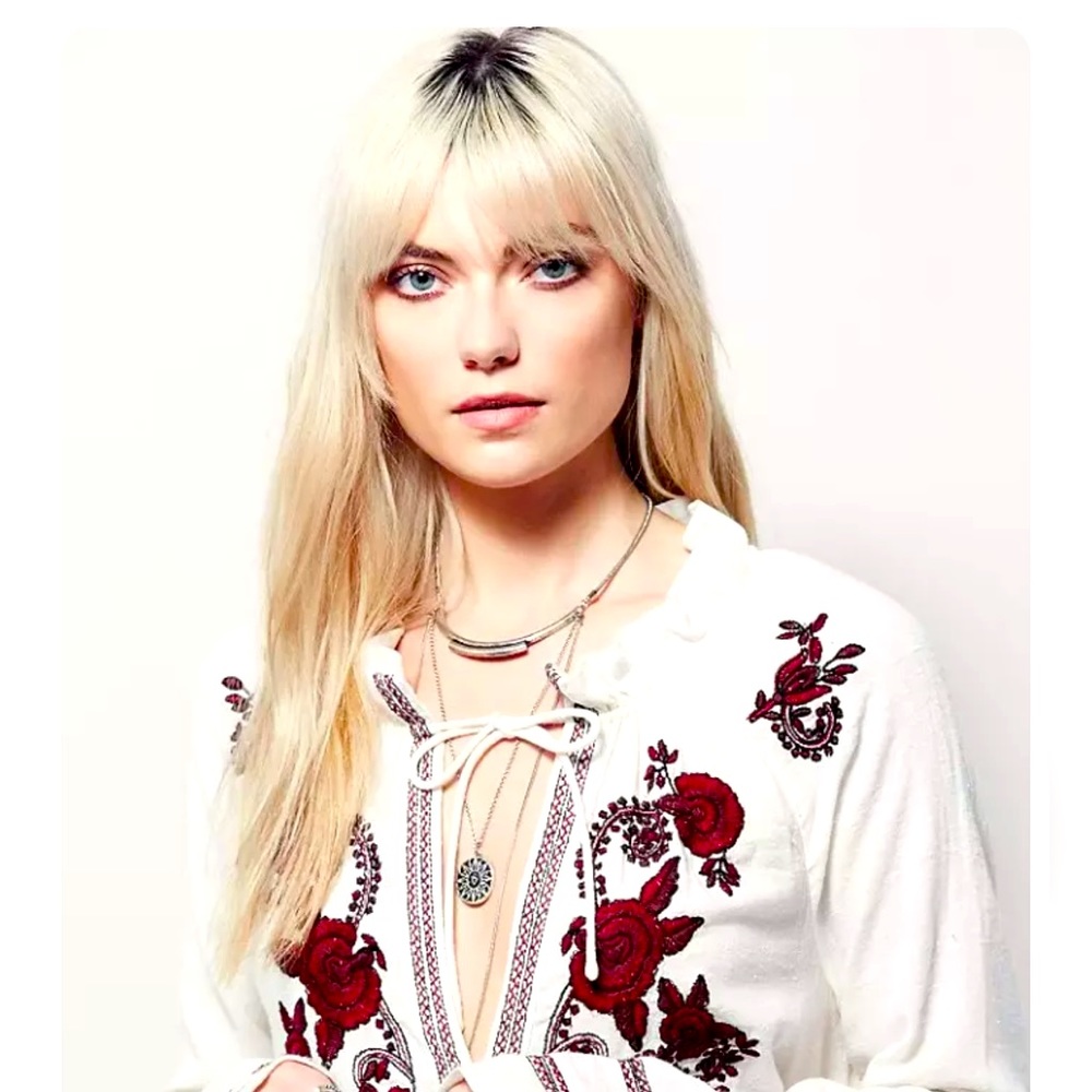 We The Free Embroiled Peasant Top “Jastie”